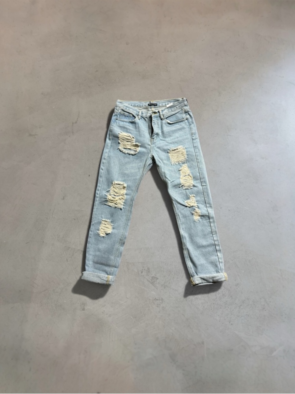 Brandy Melville Ripped Straight Leg Jeans
